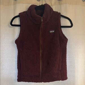 Patagonia Burgundy Fleece Vest